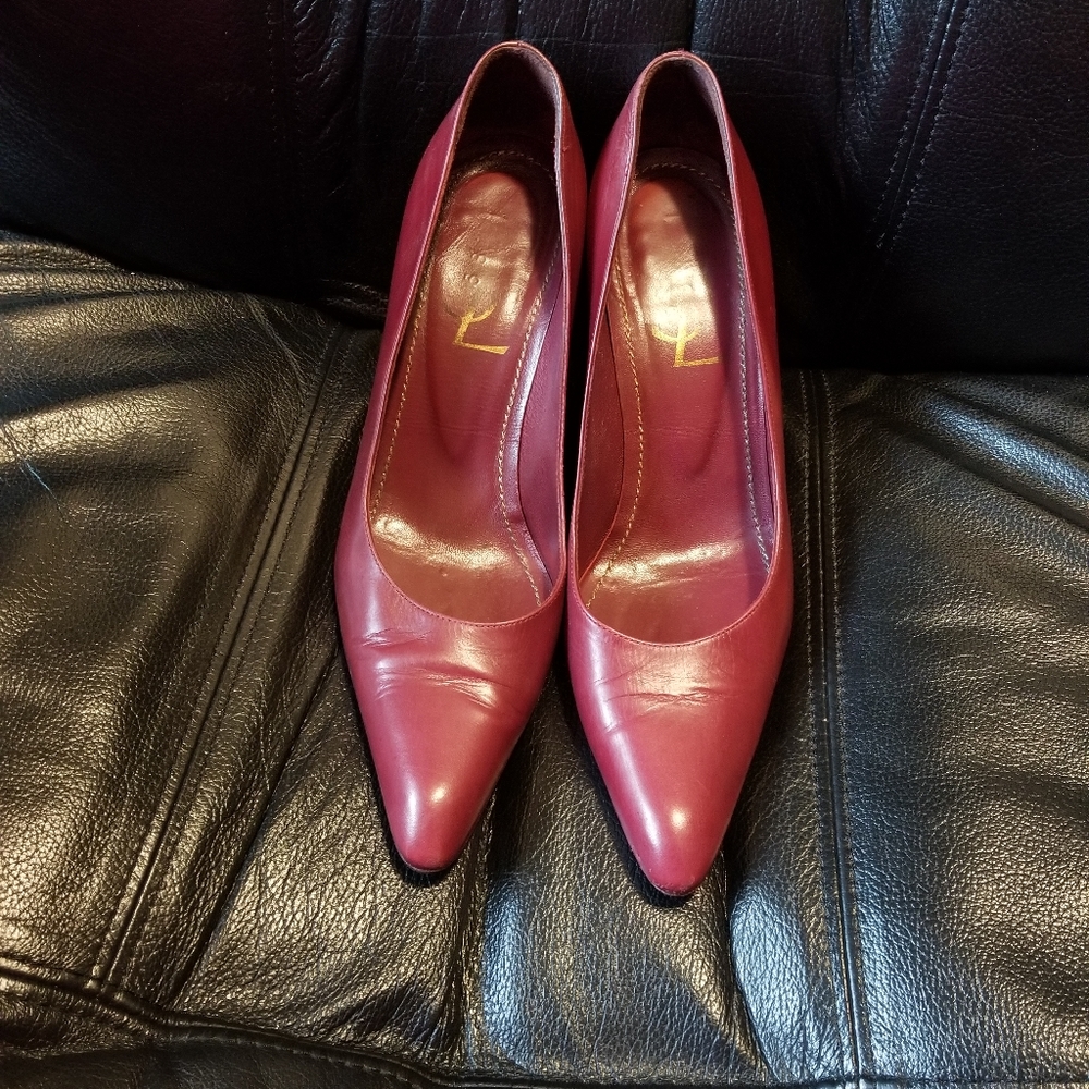 red YSL heels